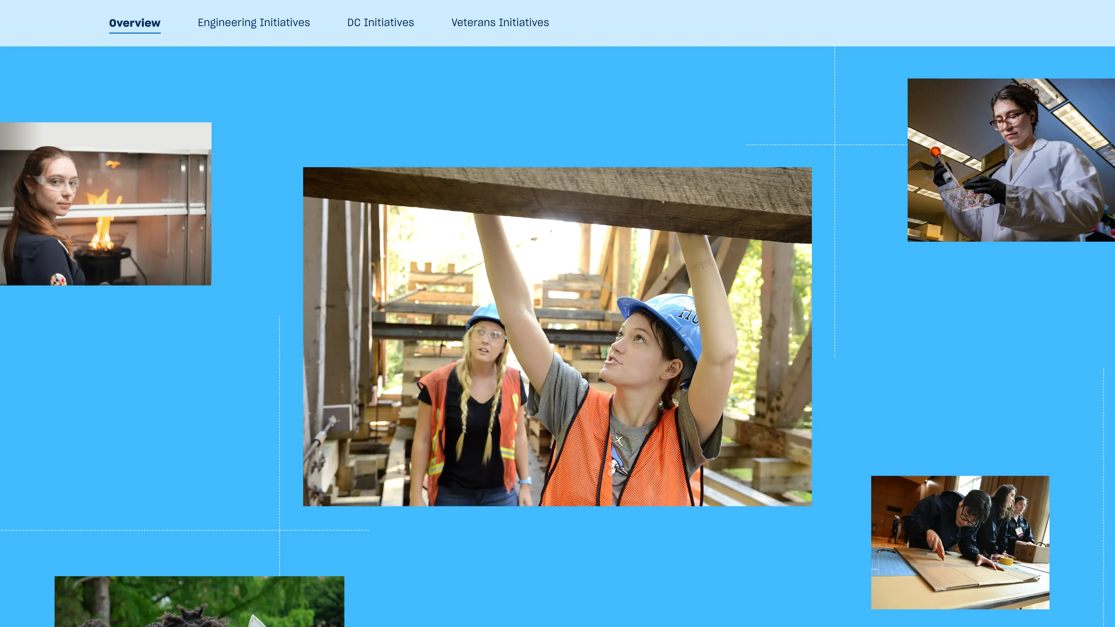 Screenshot of the desktop view of clarkfoundationdc.org's Scholar Overview Section